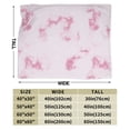 thumbnail image 3 of Wijzvio Pink Marble Throw Blanket Soft Fuzzy Fleece Blanket For Couch Bed Living Room Decoration 80"X60", 3 of 9