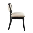 thumbnail image 3 of Modway Pristine Solid Wood and Fabric Dining Chairs in Beige (Set of 2), 3 of 7