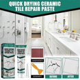 thumbnail image 4 of Ceramic Tile Repair Paste Quick Drying Waterproof Toilet Tub Repair Adhesive, 4 of 5