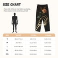 thumbnail image 4 of Lsque Skeleton Hand Rose Butterfly Print Women's Pajama Pants, Lounge Pant - Comfortable Home Wear,Elastic Waistband, Stylish Design-XX-Large, 4 of 9