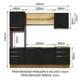 thumbnail image 3 of Cocina Integral Modular Madesa Lux 240cm MN 02, 3 of 5