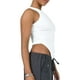 thumbnail image 5 of Lucakuins Camiseta sin mangas para mujer, sin mangas, cuello redondo, irregular, sólido, para verano, para fiestas diarias Lucakuins moda, 5 of 7