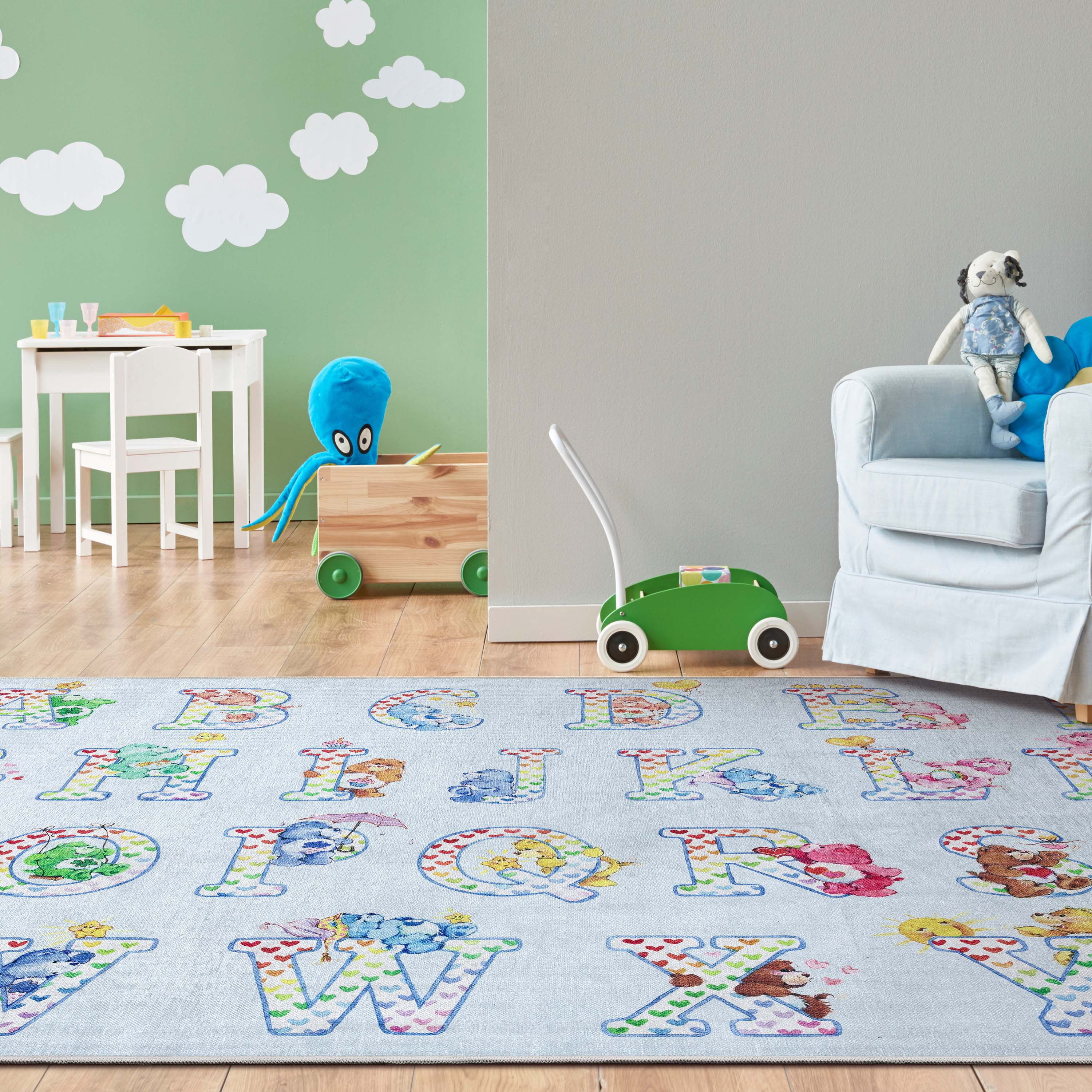 Care Bears Alphabet Baby 6' x 9' Multi Area Rug By Well Woven