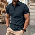 thumbnail image 6 of Men's Polo Shirts Short Sleeve Casual Polo T-Shirt Slim Fit Golf Shirts Dark Gray S, 6 of 7