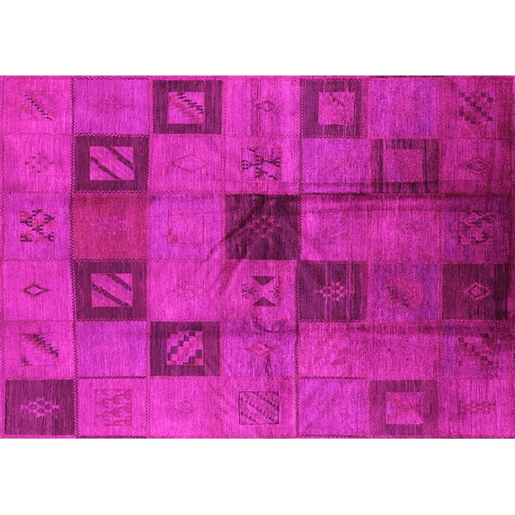 Ahgly Company Indoor Rectangle Persian Pink Bohemian Area Rugs, 6' x 9'