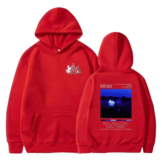 Chandail Daniel Caesar Never Enough Unisexe à Col Rond à Manches Longues Mode Urbaine Femmes Hommes Vêtements Mode,4TG,Rouge
