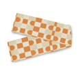 thumbnail image 7 of Yayeee Table Runner 90 inches Long Home Kitchen Dinning Party Decoration, Orange Checkered Pattern, 7 of 7