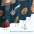 thumbnail image 6 of Blue Basketball Related Items Pattern Shower Curtain 84"x72" ,Bathroom Decorative Shower Curtains Set with 12 Hooks,Modern Waterproof Washable Shower Curtain, 6 of 6