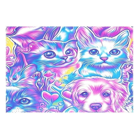 

Colorful Companions 12x18in Heat-Resistant Non-Slip Place Mat Durable and Wrinkle-Resistant