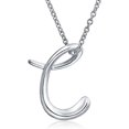 thumbnail image 1 of Personalize ABC Script Letter Alphabet Pendant Initial Necklace For Teen Women 14K Gold Plated .925 Sterling Silver, 1 of 6