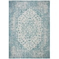 thumbnail image 2 of SAFAVIEH Courtyard Kebo Traditional Indoor/Outdoor Area Rug, 8' x 10', Teal/Cream, 2 of 7
