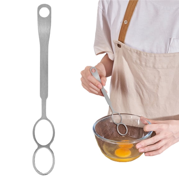 Stainless steel multifunctional manual mixing rod with two holes, 23 * 4,Egg liquid uniform blending,Egg whisk,stainless steel wire