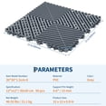 thumbnail image 2 of Interlocking Floor Tiles 12"x12" 100-Pack, Modular PVC Non-Slip Drainage Mat for Garage, Gym, Yard, Patio, Gray, 2 of 7
