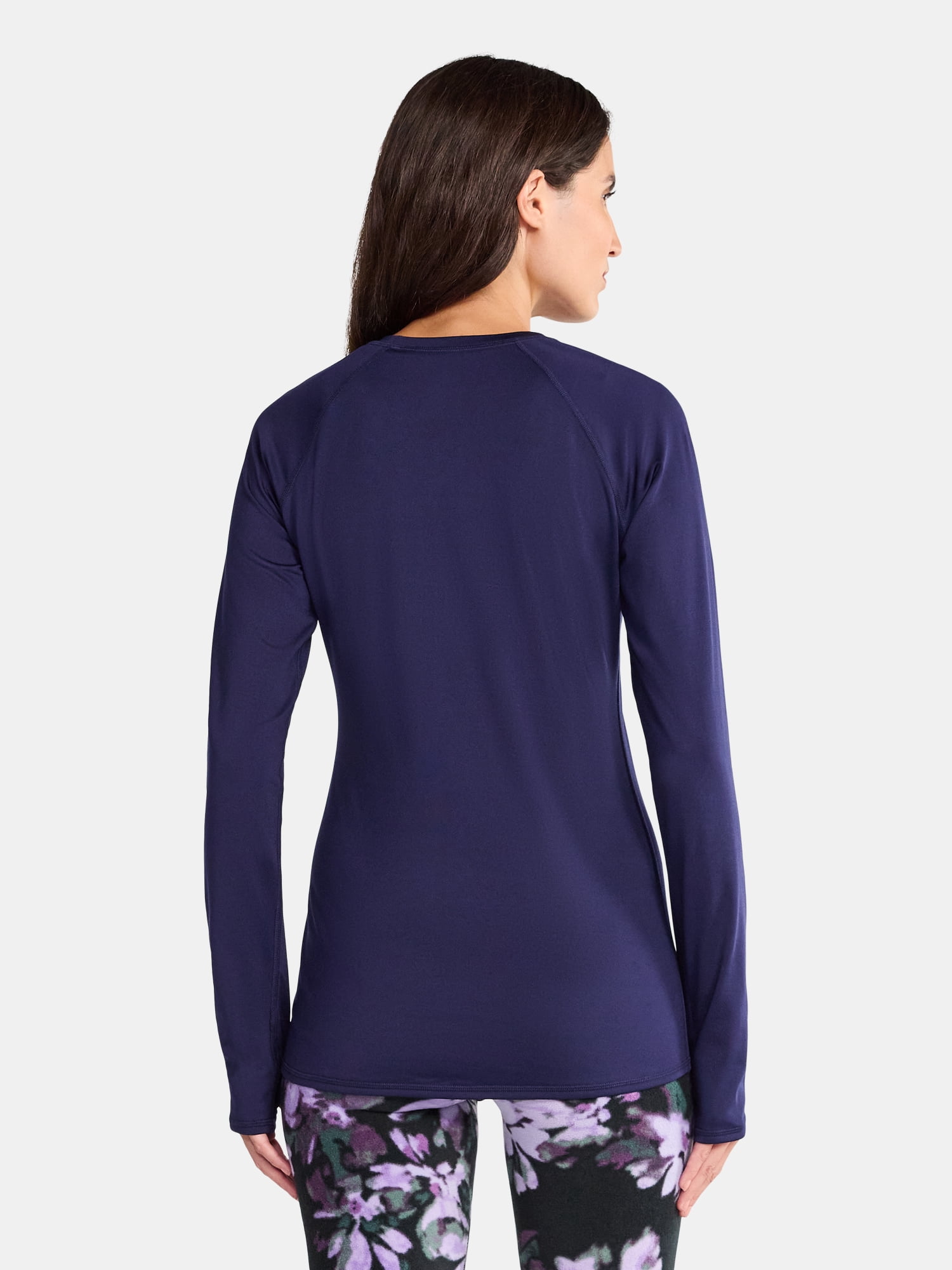 ClimateRight by Cuddl Duds Women's Warm Plush Warmth Crew Neck Base Layer Top, Sizes XS to 4X