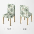 thumbnail image 5 of 4PCS Dining Chair Covers, Watercolor Sunflowers Green Stretch Removable Washable Slipcover Chair Protector for Dining Room Home Decor, 5 of 6