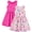 Hot Pink Unicorn, variant on 2-Pack Girls' Dresses Sleeveless Summer Dress Casual Sundress For Toddler Girl 2-6T