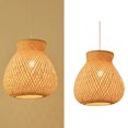 thumbnail image 1 of Hand Woven Bamboo Pendant Light Fixture, Japanese Style Hand Woven Bamboo Pendant Light  for Living Room, 1 of 7