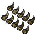 thumbnail image 3 of Water Shaped Guitar Pickguard, Easy To Operate Wear  Acoustic Guitar Pick Guard PVC 10 Pcs  For  Gold, 3 of 8