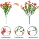 thumbnail image 4 of Ramo de Flores de Simulación Violeta de 7 Puntas Decoración y Arreglo Floral, Flores Artificiales de Eucalipto y Violetas de 7 Puntas - Rojo Crepúsculo, 4 of 8