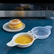 Nordic Ware Microwave Eggs N Muffin Pan, White, 4.1 x 4.1