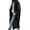 Black, variant on FUNING  Women's Oversized Notched Collar Wool Blend Single Breast Midi Long Trench Coat