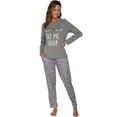 thumbnail image 5 of Cotton Pajamas Sets for Women 2pcs Long Sleeve and Long Pants Pajama Set Cute Print Pajama Set Womens Soft Loungewear Set with Pockets, S-XXL, 5 of 19
