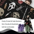 thumbnail image 3 of Halloween Horror Classic Movie Flannel Blanket, Redrum Sam Grim Reaper Throw Blanket Gifts for Kids Men Women, Scary Mask Bloody Axe Soft Blanket for Bedding Sofa 50 x 60 Inch, 3 of 6
