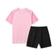 thumbnail image 1 of Odeerbi Juego de Entrenamiento de Fútbol Seco Rápido Para Chicos Y Niñas Camiseta de Manga Raglan Pantalones Cortos de Malla Conjunto Atlético Respirable Para 5-15 Años, 1 of 7