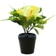 thumbnail image 1 of Cymbidium de tres cabezas con flores falsas, pequeño bonsái, decoración creativa, simulación de flores artificiales, planta verde, planta en maceta, 1 of 5