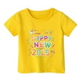 thumbnail image 1 of EHQJNJ T-Shirt Blanc Enfants Filles Garçons et Filles Mode Décontractée Imprimé Col Rond Manches Courtes T-Shirt Haut Chandails en Molleton pour Filles, 1 of 4