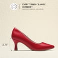 thumbnail image 5 of DREAM PAIRS Women's Pumps Closed Toe Comfortable Kitten Heels Pointed Toe Work Business Dress Shoes with Arch Support, 5 of 8