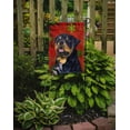 thumbnail image 2 of Carolines Treasures SS4731-FLAG-PARENT Rottweiler Red and Green Snowflakes Holiday Christmas Flag  multicolor, 2 of 2