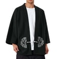 thumbnail image 4 of Hanbok Cardigan Embroidery Plate Buckle Robe Sunscreen Jacket Casual Plus Size Men's Tops, 4 of 6