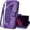 purple, variant on Wallet Case for T-Mobile Revvl 6 5G,PU Leather Wallet Flip Protective Phone Case Wrist Strap Card Slots Holder Pocket Emboss Butterfly Flower Stand Case