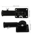 thumbnail image 2 of FRCOLOR  Flag Pole Holder Mounting Side Bracket Flagpole Base, 2 of 8