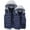 Dark Blue, variant on Hvyesh Puffer Vest for Women Sleeveless Padded Coat Winter Hooded Gilet Outerwear Warm Puffer Gilet Coat Lightweight Drawstring Waistcoat