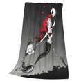 thumbnail image 3 of Manta de tela de superficie vertical súper suave de varios tamaños de Pesadilla antes de Navidad, acogedora y cálida, adecuada para cama, sofá, campamento, viajes, todas las estaciones, liviana y, 3 of 8
