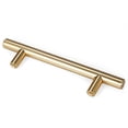 thumbnail image 1 of LEEDIS Brushed Brass Cabinet Round Bar Handle Cabinet Hardware Handle, 1 of 8