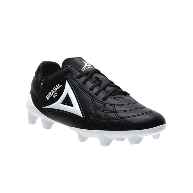 Tenis Futbol Soccer Juvenil Pirma® Pasto Natural Tachos negro 22.5