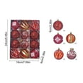thumbnail image 3 of Christmas Ball Ornaments Set 12pc Large Shatterproof Pastic Christmas Tree Decorations Hanging Ornaments for Xmas, 3 of 6
