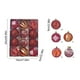 thumbnail image 3 of Seyotauo 12 Pcs Christmas Ball Ornaments 2.36 inch Glittering Shatterproof Plastic Xmas Balls Baubles Set with Stuffed Delicate Decoration with 5 Styles Hanging Bulbs Pendants for Holiday Party Decor, 3 of 6