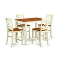 thumbnail image 4 of East West Furniture Yarmouth 5-piece Wood Dining Room Set in Buttermilk/Cherry, 4 of 4