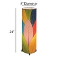 thumbnail image 2 of Eangee Cocoa Leaves Multi-Color Cylinder Table Lamp, 2 of 6