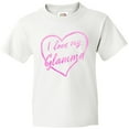 thumbnail image 3 of Inktastic I Love My Glamma in Pink Chalk Heart Youth T-Shirt, 3 of 5