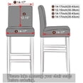 thumbnail image 2 of Bar Stool Cover Printed,Dining Chair Slipcovers Removable Washable Anti-Dust Stretchy Modern Spandex Pub Chair Protector Cover for Bar Kitchen Counter Stool-2 Pcs-K, 2 of 7