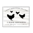 thumbnail image 4 of Stupell Industries I Have Chickens Fun Farmhouse Country Typography Sign Graphic Art White Framed Art Print Wall Art, Design by Daphne Polselli, 4 of 5