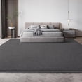 thumbnail image 4 of Arogan Soft Low Pile Rug Modern Area Rugs for Bedroom Living Room,Suitable for Boys Girls Teenagers and Adults with Super Soft Touch , Dark Gray , 4' x 6', 4 of 9