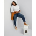 thumbnail image 4 of Hanes Originals Women's Long-Sleeve T-Shirt, Relaxed Fit (Plus Size) Eco White 2X, 4 of 4