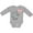 AC-Heather Grey, variant on Inktastic My First Valentine's Day Boys or Girls Long Sleeve Baby Bodysuit