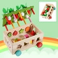 thumbnail image 2 of Juguetes a partir de 1 año, juguete de madera 7 en 1, juego de granja, juguete de motricidad de madera, juguete para clasificar y apilar cubos, juguete educativo, regalo para niños de 1, 2, 3, 4 y 5, 2 of 8